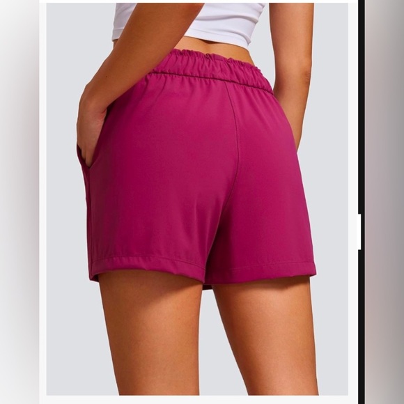 CRZ YOGA Womens 4-Way Stretch Athletic Shorts High Waisted Size Medium - Picture 2 of 10